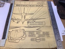 COPY Collins Instruction Book for Type 51V Glidescope Receiver 1955