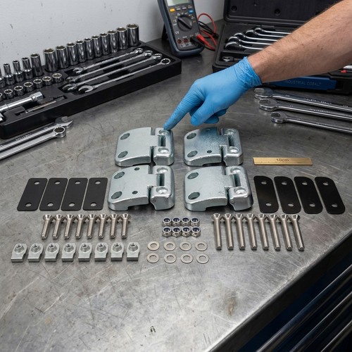 Front door hinge kit with - front,