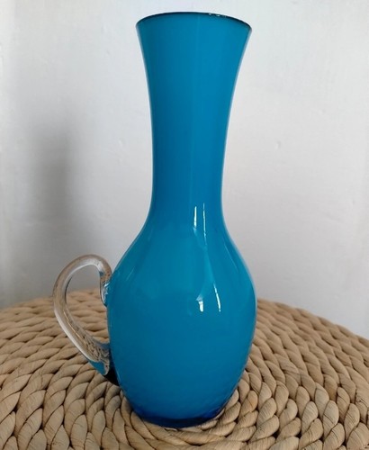 Vintage hand blown vivid - vintage, blue