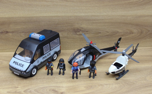 Playmobil police van and - van,