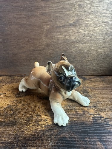 Vintage china playful boxer - playful,