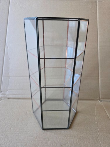 Metal and glass shelf - metal,
