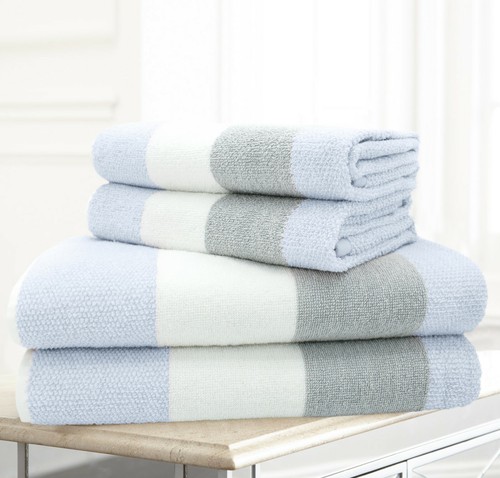 Luxury cotton stripe towels - luxury,