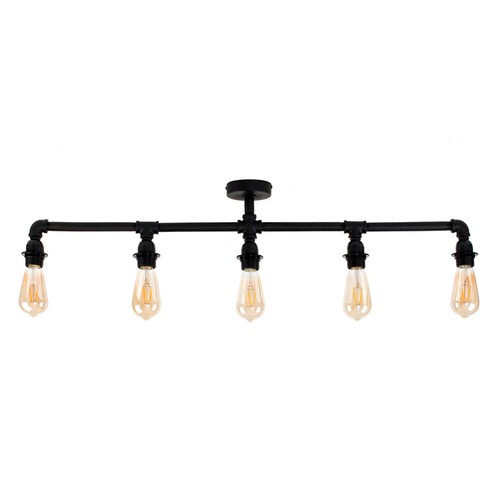 Black industrial bar ceiling - black,