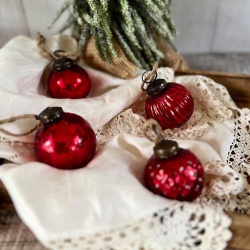 Set vintage red recycled - 4,