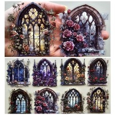 16 Stickers GOTHIC WINDOWS