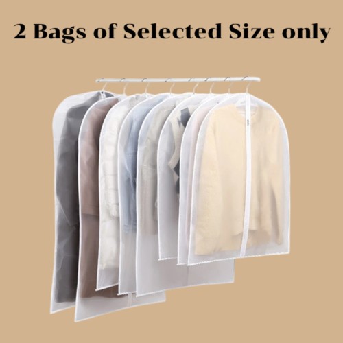 10x clear garment bag - clear, hanging