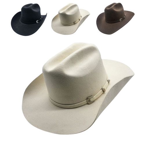 Unisex wool cowboy hat - wool,