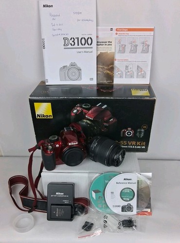 Nikon d3100 red - red, camera