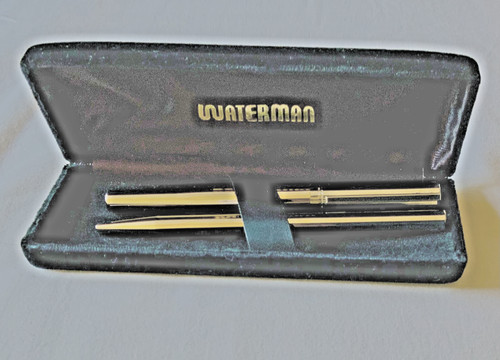 Waterman chrome fountain pen - waterman,