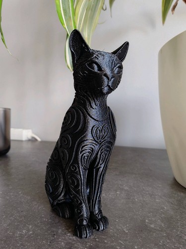 Designer cat sculpture - cat,
