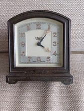 VINTAGE ART DECO SMITH SECTRIC BAKELITE CLOCK c1930s MADE IN ENGLAND WORKING