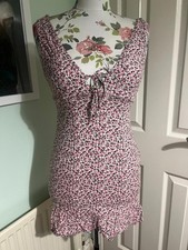 Zara Pink Floral Smocked Mini