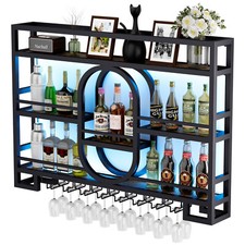 Wall Mounted LED Wine Rack