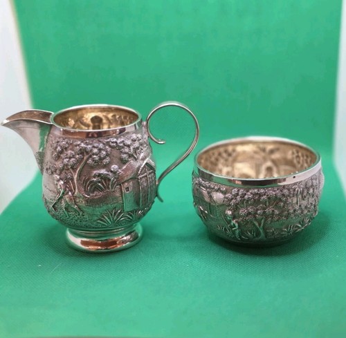 Antique indian silver milk - silver,