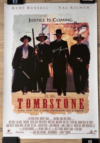Tombstone signed movie poster - tombstone,