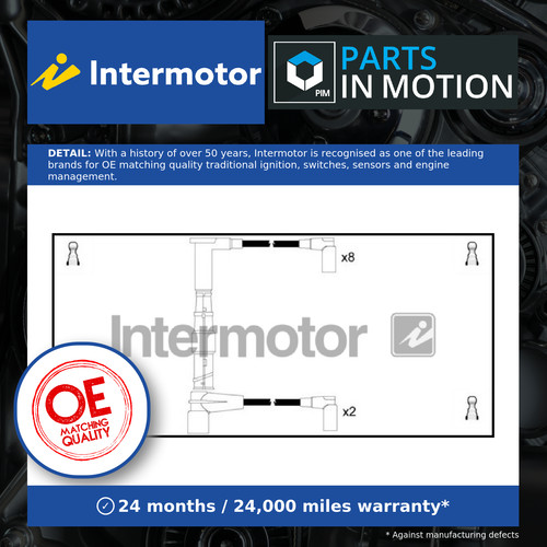 Leads ignition cables - ht, set