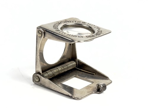 Vintage folding spring loupe - spring,