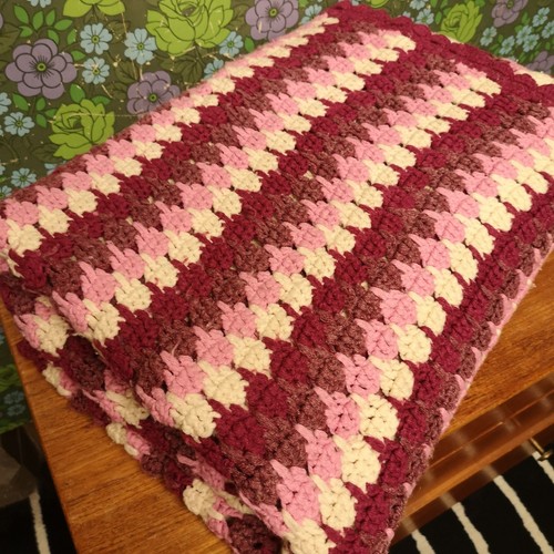 Vintage pink purple stripy - vintage,