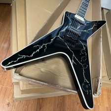 Electric Guitar Dean Dimebag Caibei Lightning  Black Hardware Mahogany Body