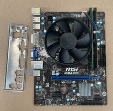 MSI H81M-P33 LGA1150 i7-4790 3.20GHz + 2x 8GB RAM + I/O PLATE + CPU FAN BUNDLE