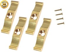 4x SOLID BRASS TURN BUTTON