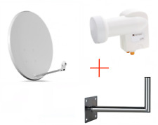 SATELLITE DISH COR-800SAE-J 80 CM + LNB TWIN OPTICUM + WALL BRACKET 40 CM