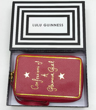 Lulu Guinness red leather