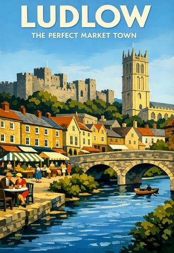 Travel poster ludlow - travel,