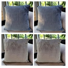 Set of 2 Short Pile Faux Fur