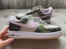 NIKE AIR FORCE 1 'PATENT CAMO PINK' TRAINERS MENS SIZE UK10 EUR45 GENUINE