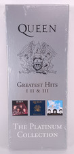 Queen Greatest Hits I II & III The Platinum Collection 3 CD VHS Booklet Box Set 