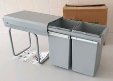 Wesco Original Double Boy Deluxe Built In Waste Bin 2x 15lt Slide Out