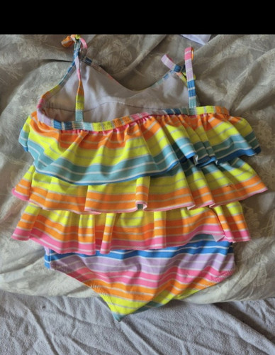 Matalan girls striped ruffle - striped,