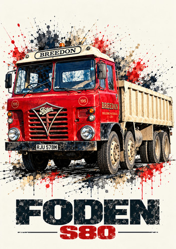 Foden s80 lorry - foden, classic