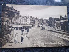Buxton Photo  Quadrant from Terrace rd Derbyshire postcard Named shops People