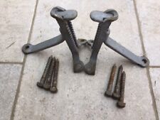 Pair of Telegraph Pole Steps Climbing Irons & 6 Bolts- UPCYCLED GREEN PRODUCT