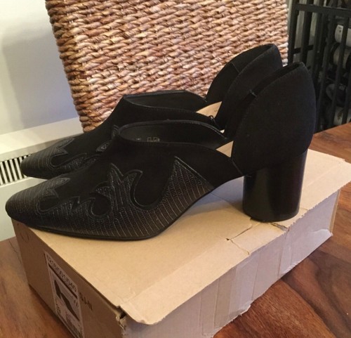 Zara black real suede - , &
