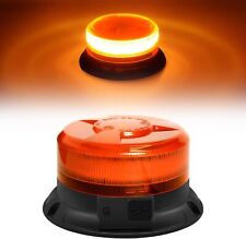 Rechargeable LED Hazard Beacon Light | 9 Modes | Magnetic Base | Amber 12V