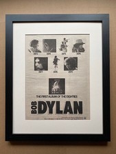 BOB DYLAN SAVED (A)(FRAMED) POSTER SIZED original music press advert from 1980 (