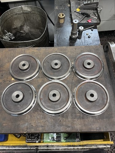 Cnc machined railway wheels - machined,