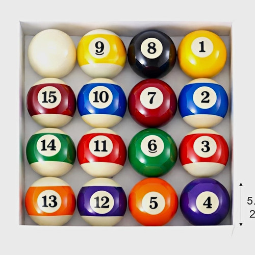 25in pool billiard balls - 2.25in,