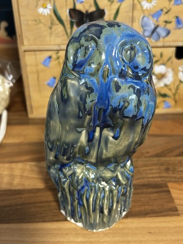 Studio pottery green sand blue - pottery,