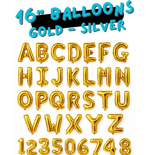 Number balloons foil - number,