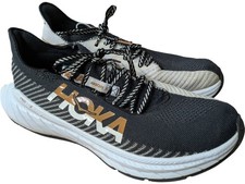 Hoka Carbon X 3 Running Shoes Black White UK 7.5 Cushioned Mesh Upper, KN