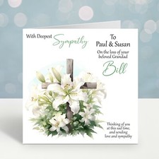 Personalised Sympathy Card Bereavement condolence Sorry For Your Loss Card