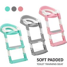 Kid Children Baby Potty Training Toilet Seat Toddler Urinal Chair Ladder Trainer