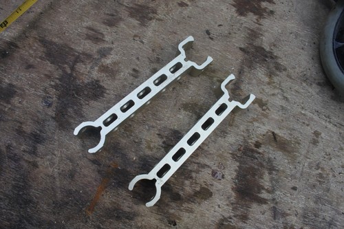 Pair wheel locating brackets - ,