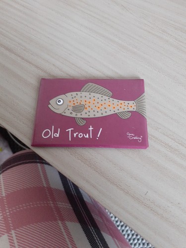 Old trout fridge magnet - trout,