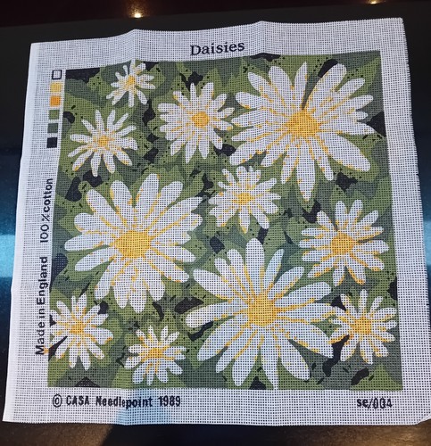 Casa needlepoint daisies - needlepoint,